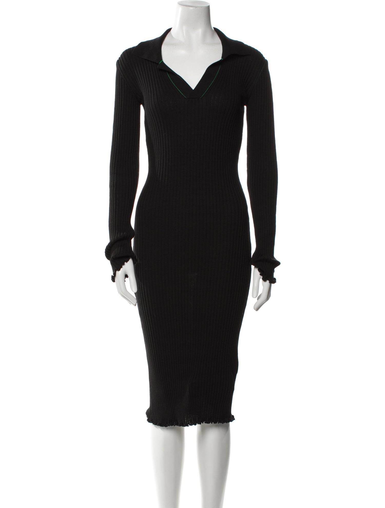 Bottega Veneta Cowl Neck Midi Length Dress