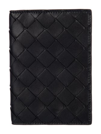 Bottega Veneta Passport Holder Intrecciato Weave Wallet