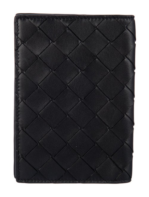Bottega Veneta Passport Holder Intrecciato Weave Wallet