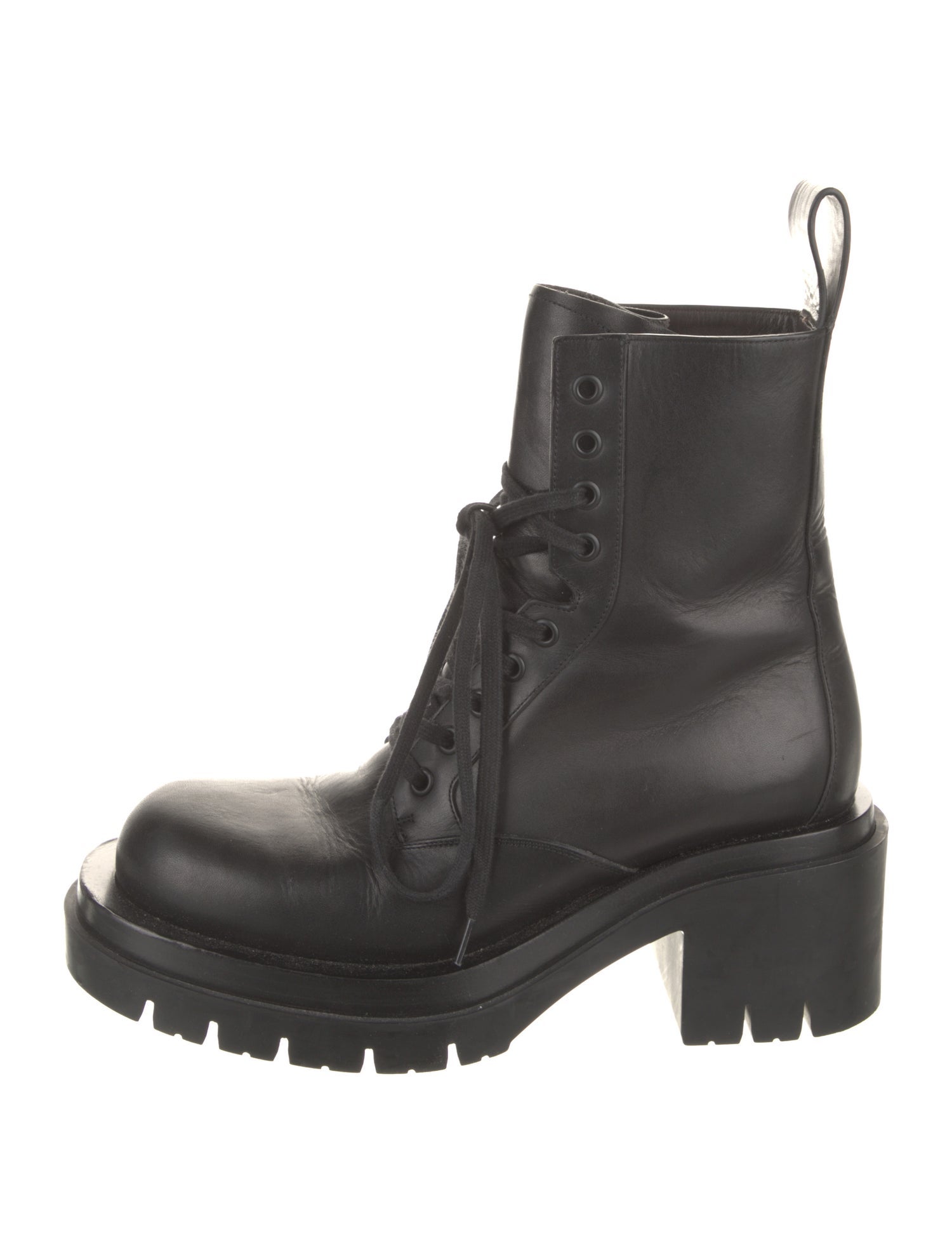 Bottega Veneta Leather Combat Boots
