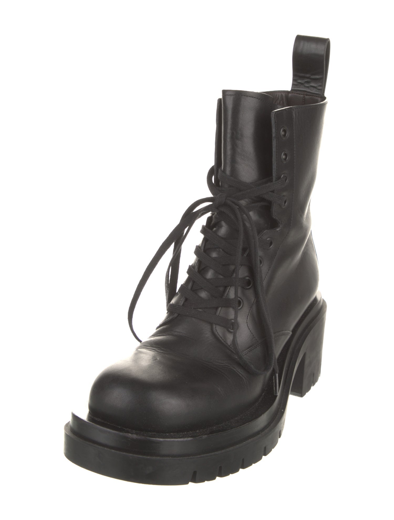 Bottega Veneta Leather Combat Boots