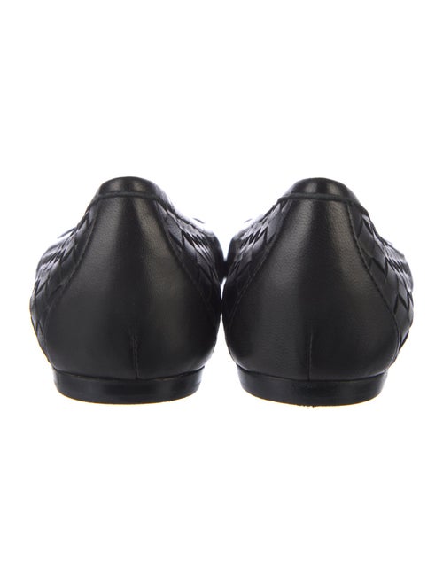 Bottega Veneta Intrecciato Weave Leather Ballet Flats