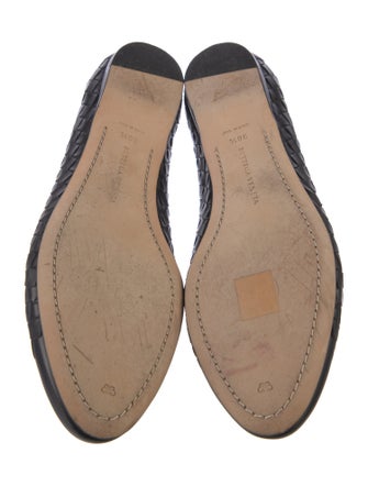 Bottega Veneta Intrecciato Weave Leather Ballet Flats