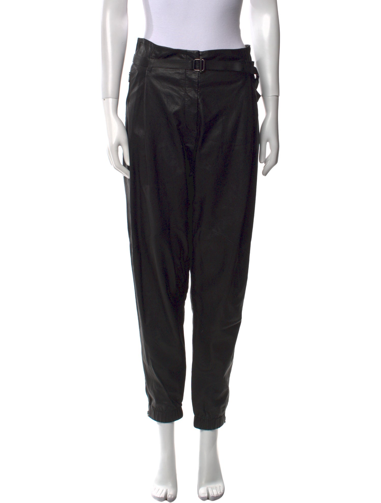 Bottega Veneta Leather Skinny Leg Pants