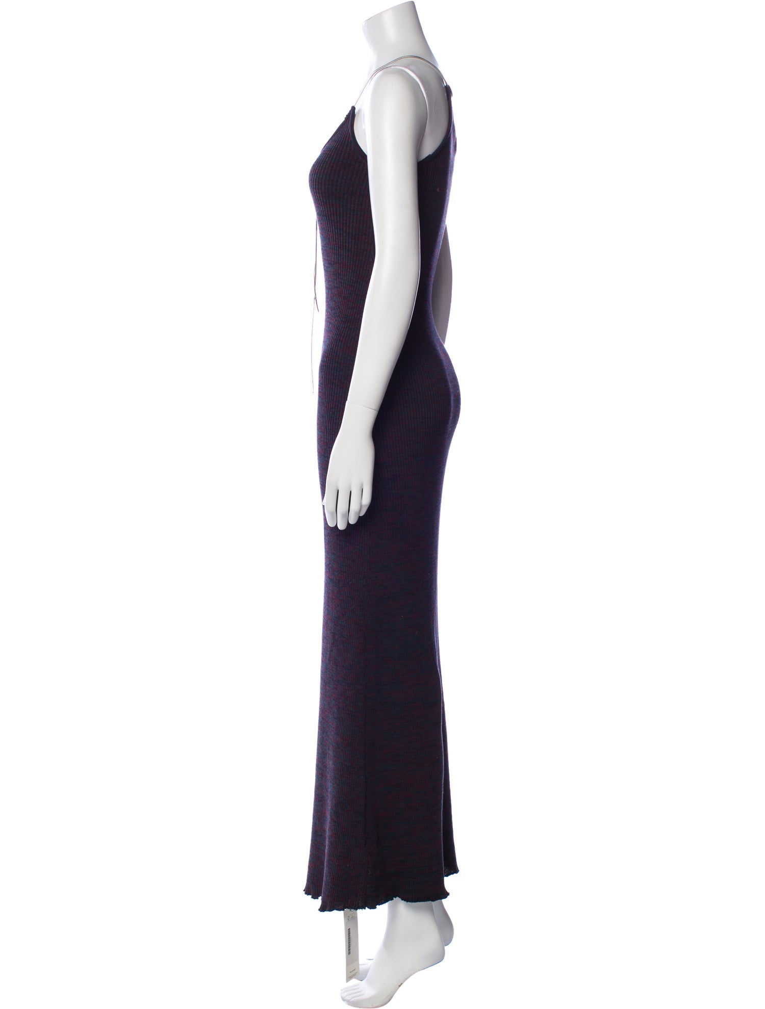 Bottega Veneta V-Neck Long Dress