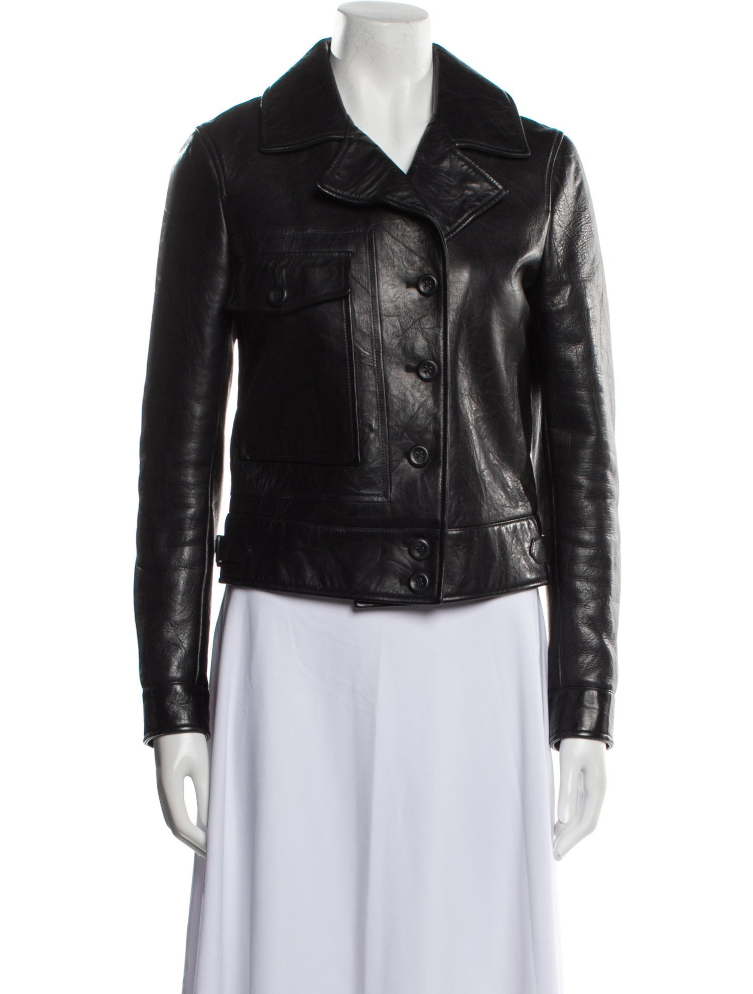 Bottega Veneta Leather Biker Jacket