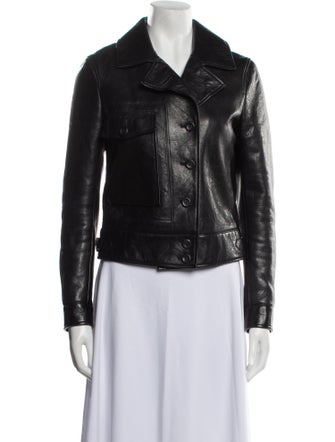 Bottega Veneta Leather Biker Jacket