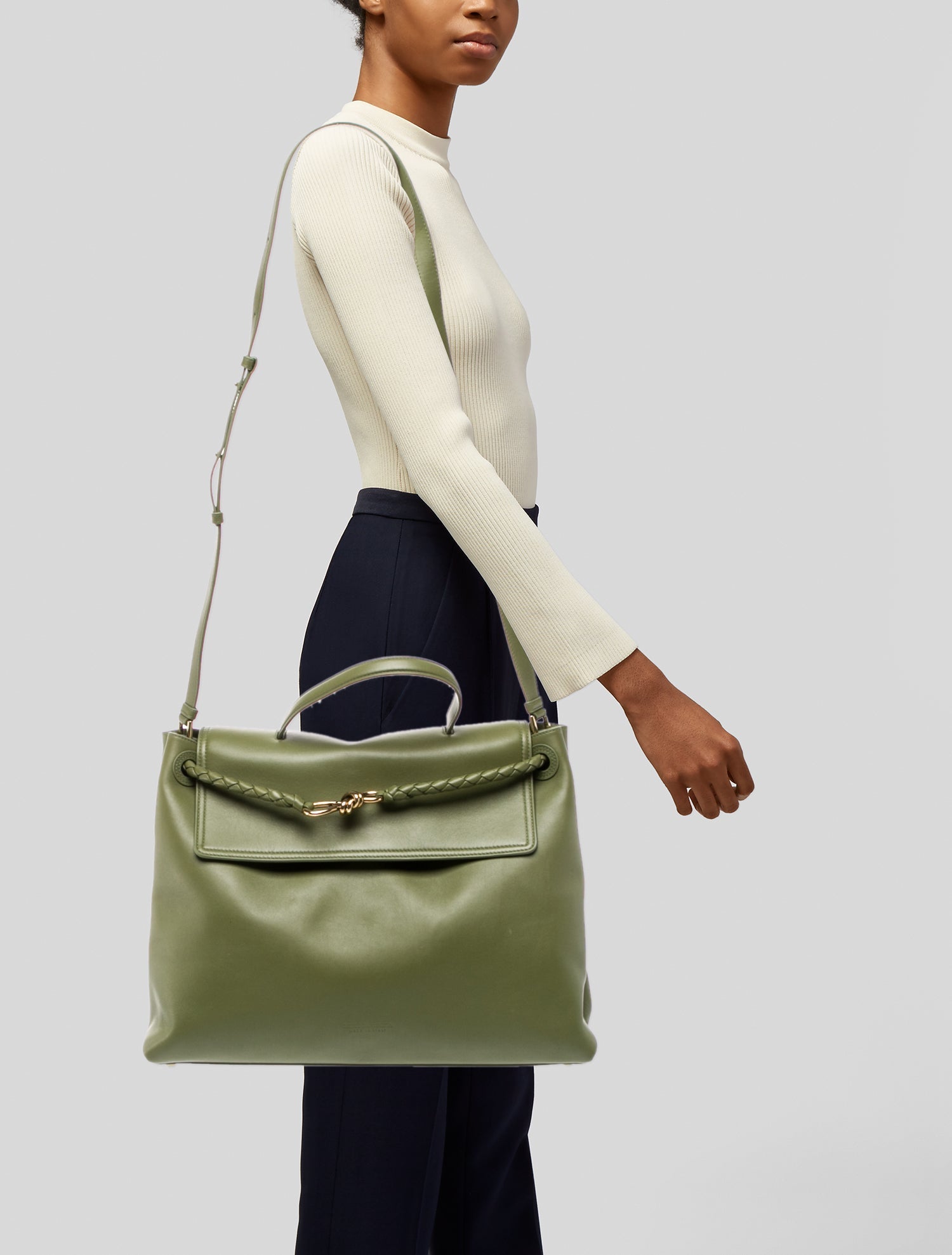 Bottega Veneta Leather Ciao Ciao Large