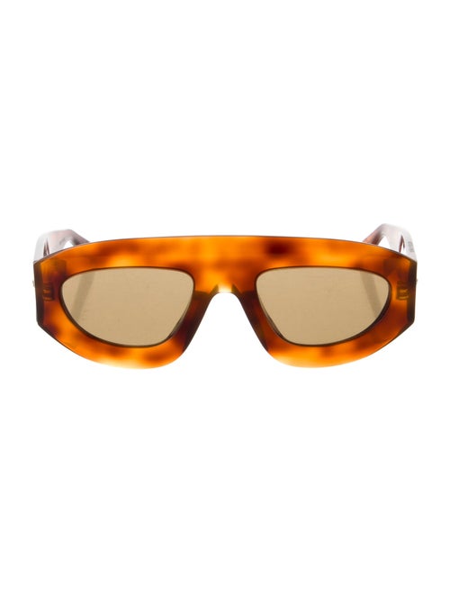 Bottega Veneta Shield Mirrored Sunglasses