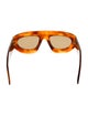 Bottega Veneta Shield Mirrored Sunglasses