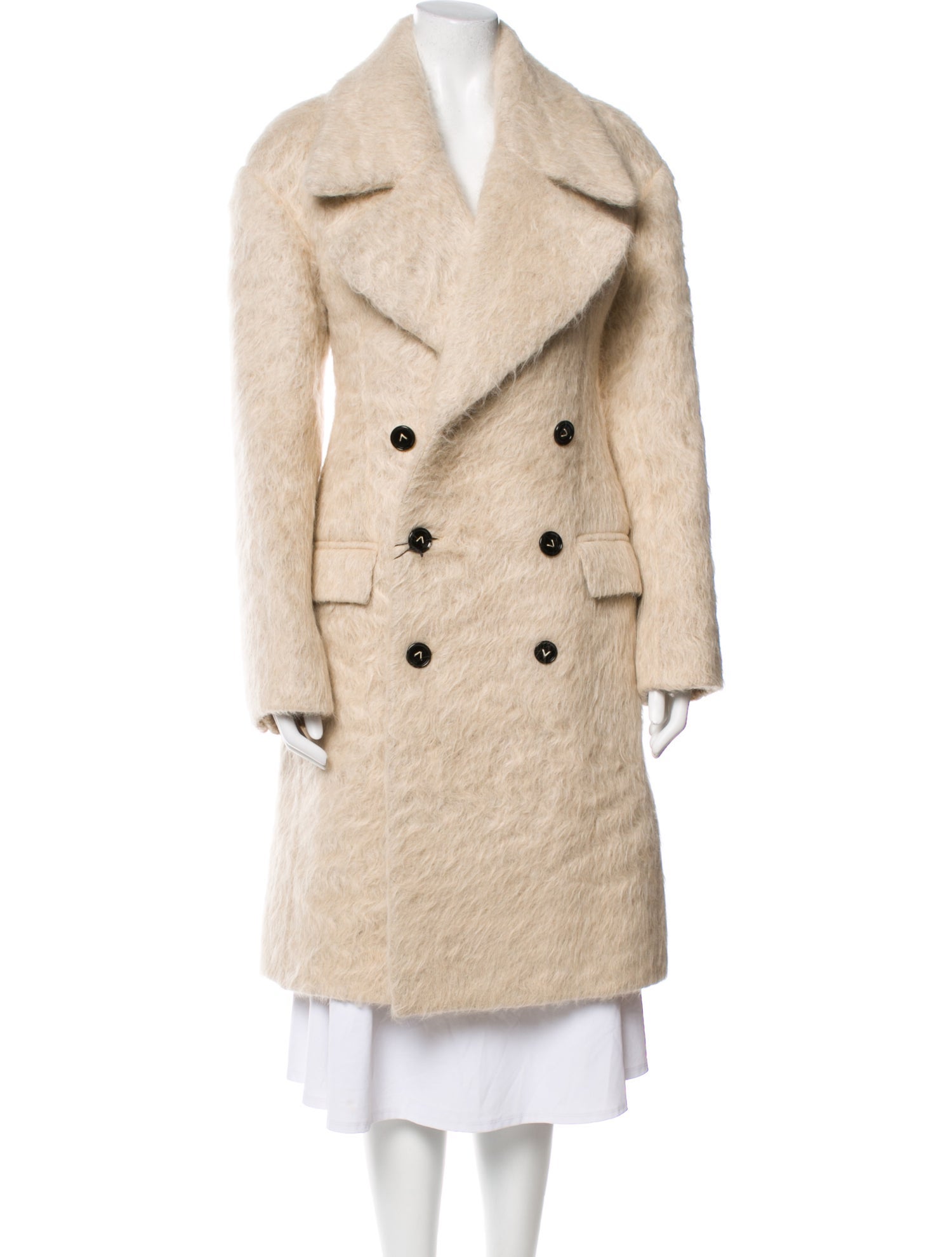 Bottega Veneta Alpaca Trench Coat w/ Tags