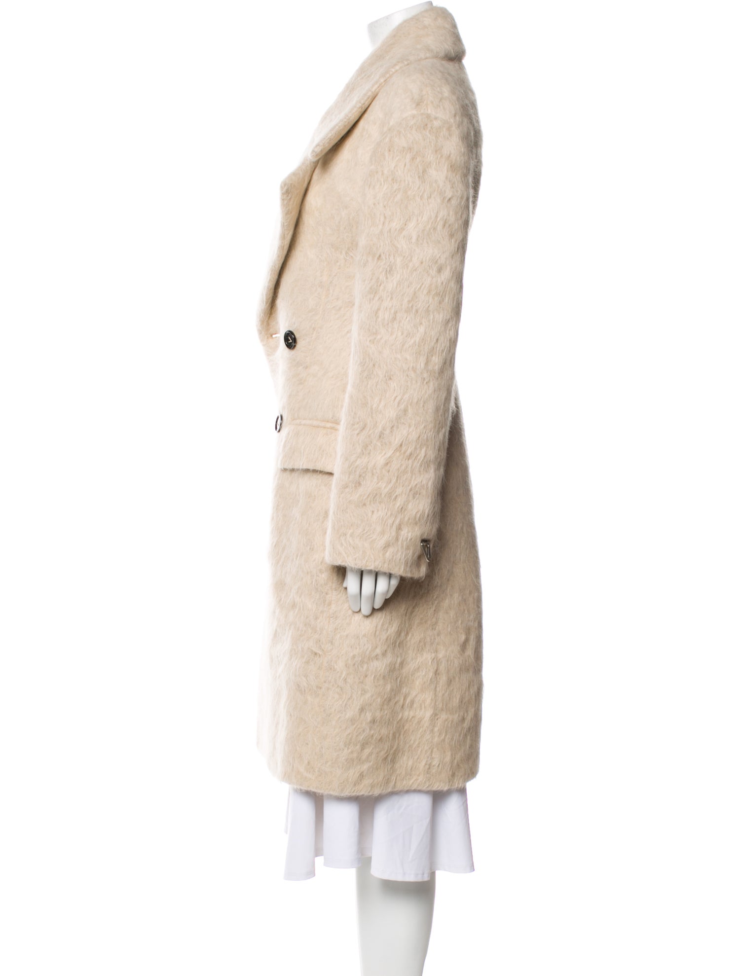 Bottega Veneta Alpaca Trench Coat w/ Tags