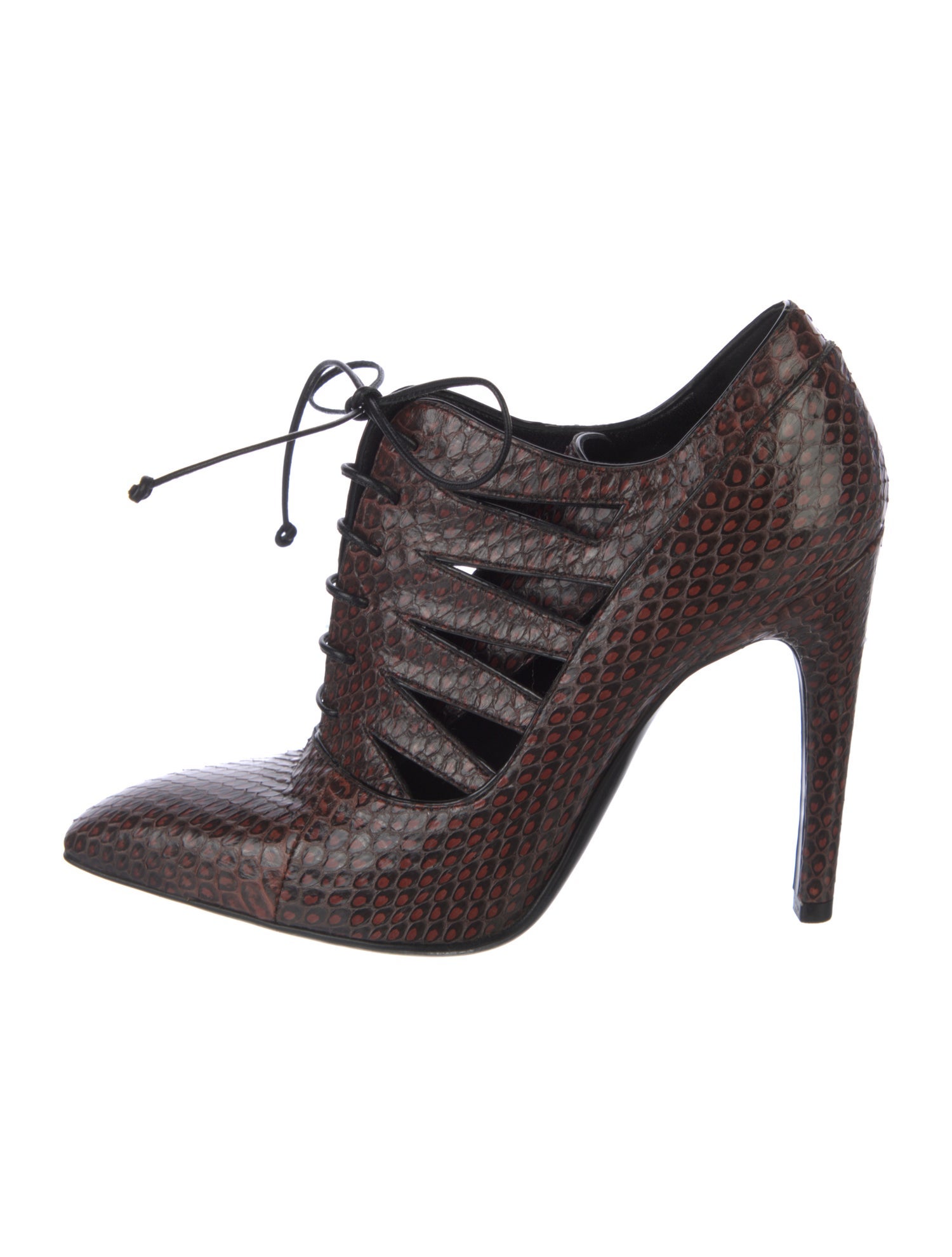 Bottega Veneta Snakeskin Animal Print Pumps