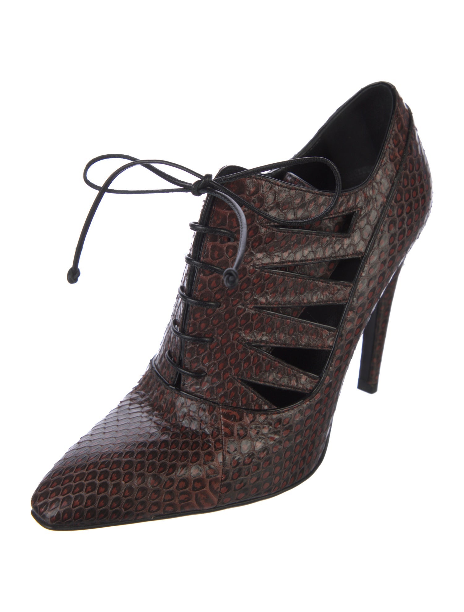 Bottega Veneta Snakeskin Animal Print Pumps