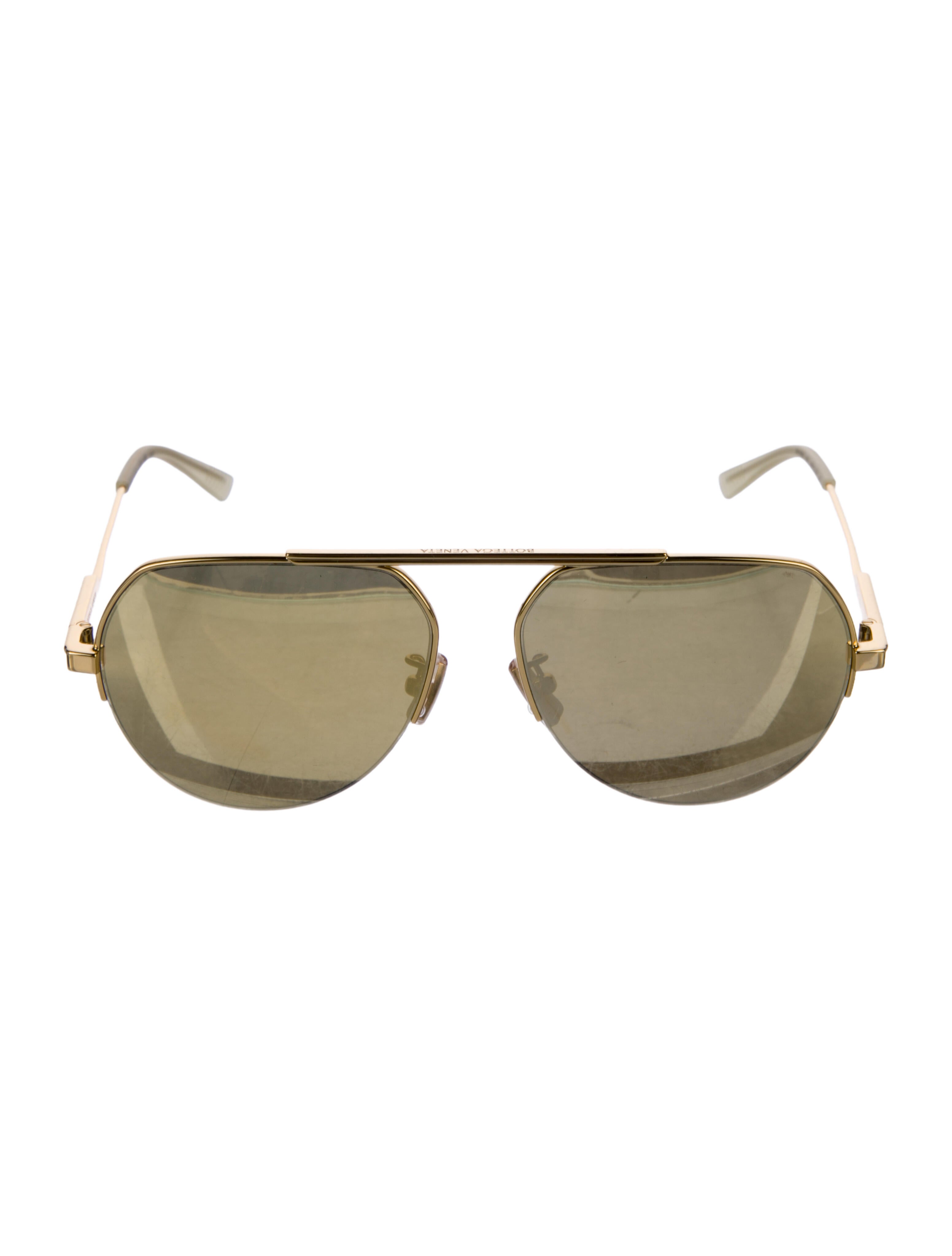 Bottega Veneta Aviator Tinted Sunglasses