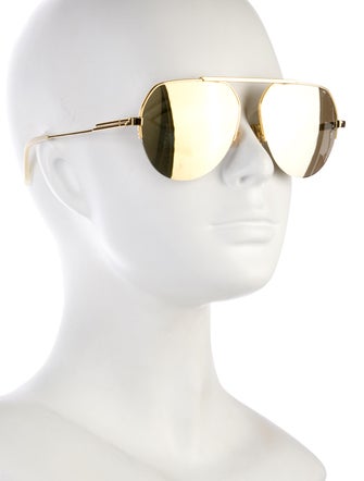 Bottega Veneta Aviator Tinted Sunglasses