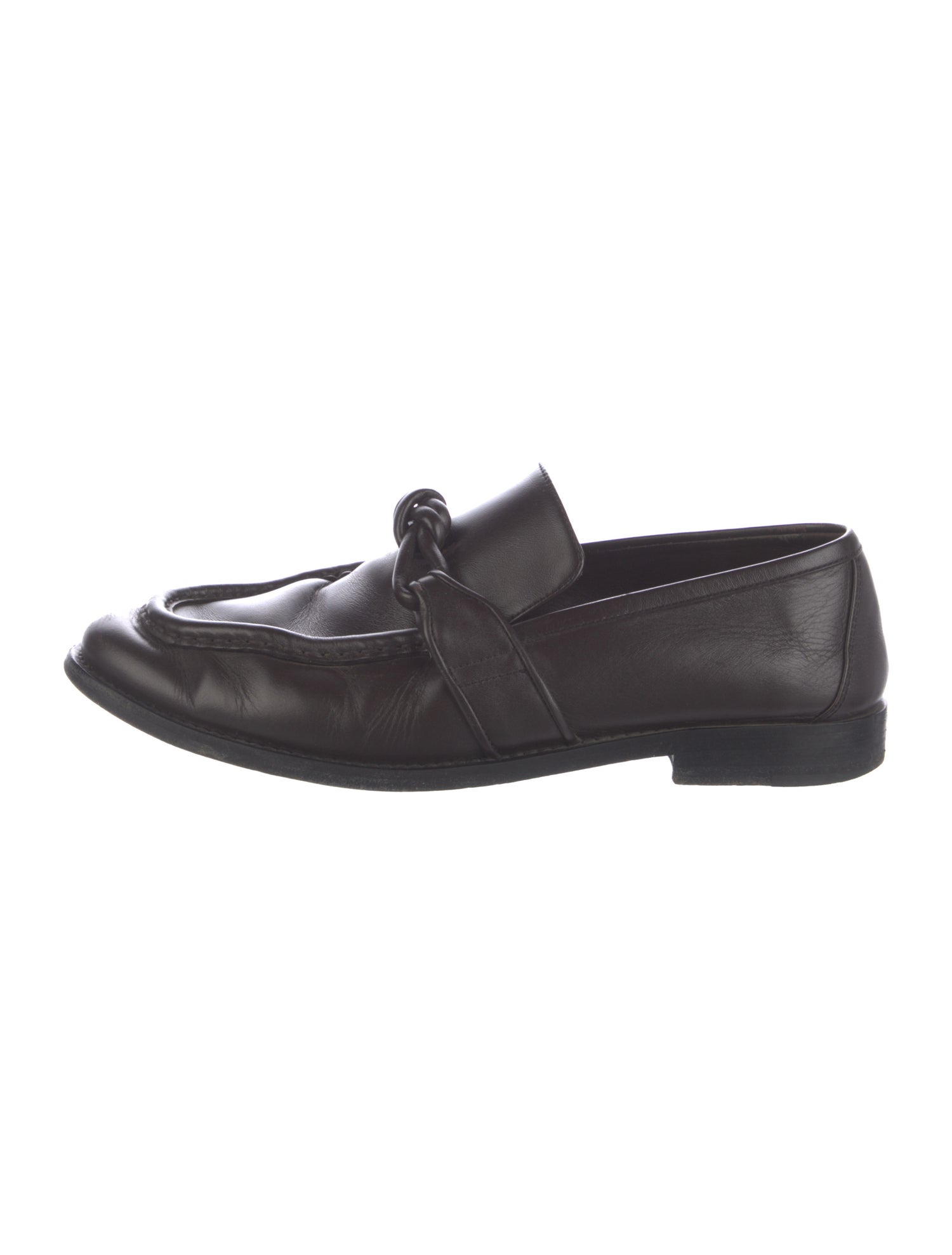 Bottega Veneta Intrecciato Weave Leather Dress Loafers