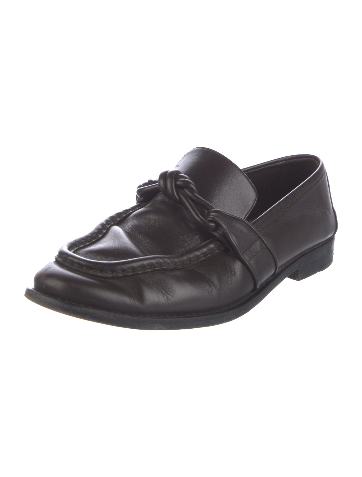 Bottega Veneta Intrecciato Weave Leather Dress Loafers