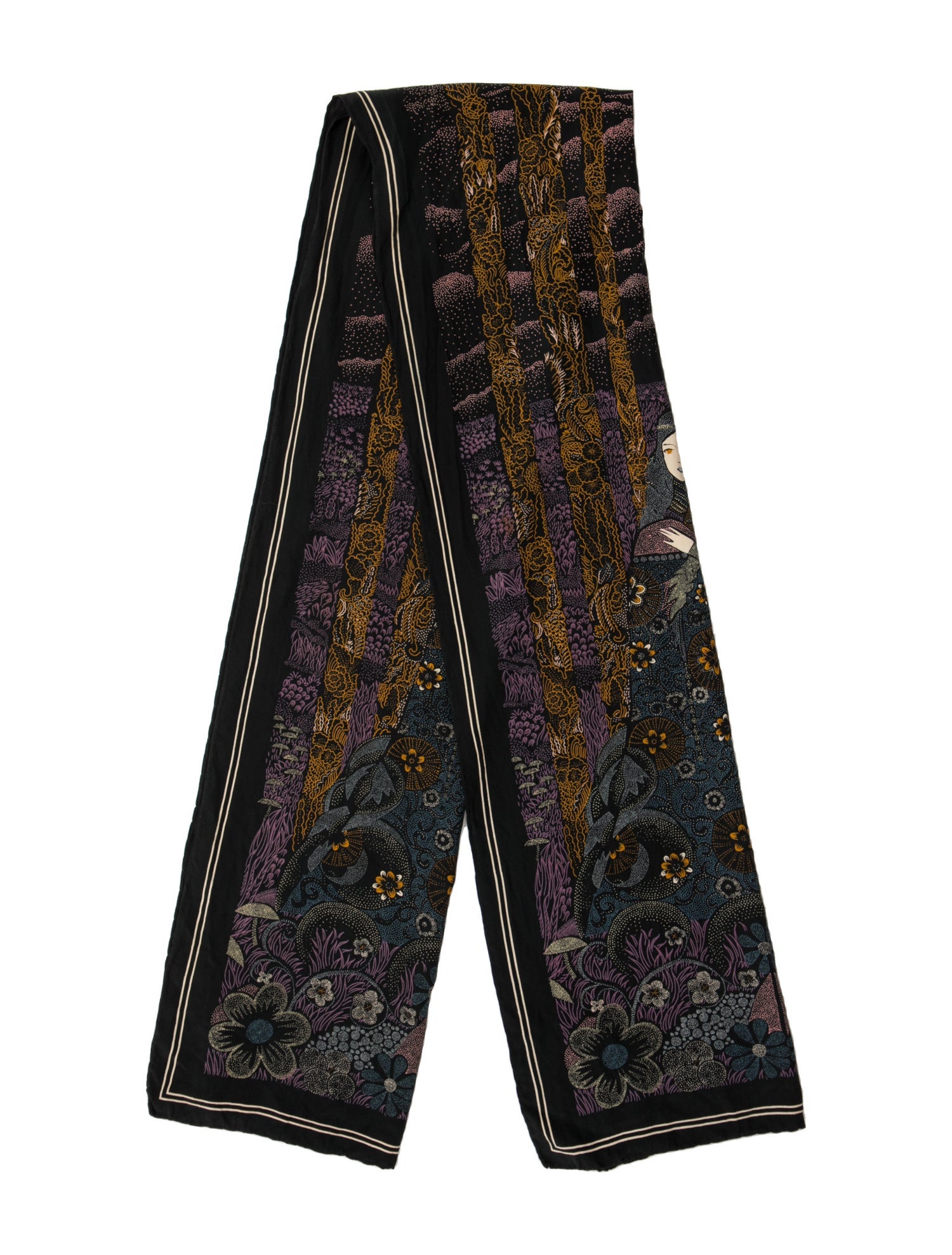 Bottega Veneta Gustav Klimt Silk Scarf