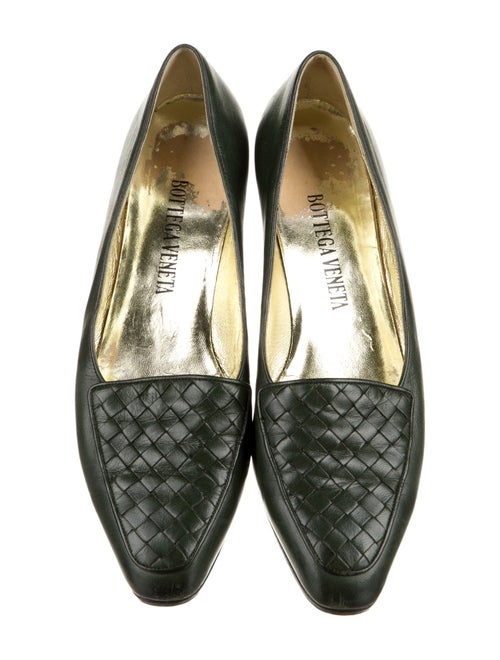 Bottega Veneta Intrecciato Weave Leather Flats