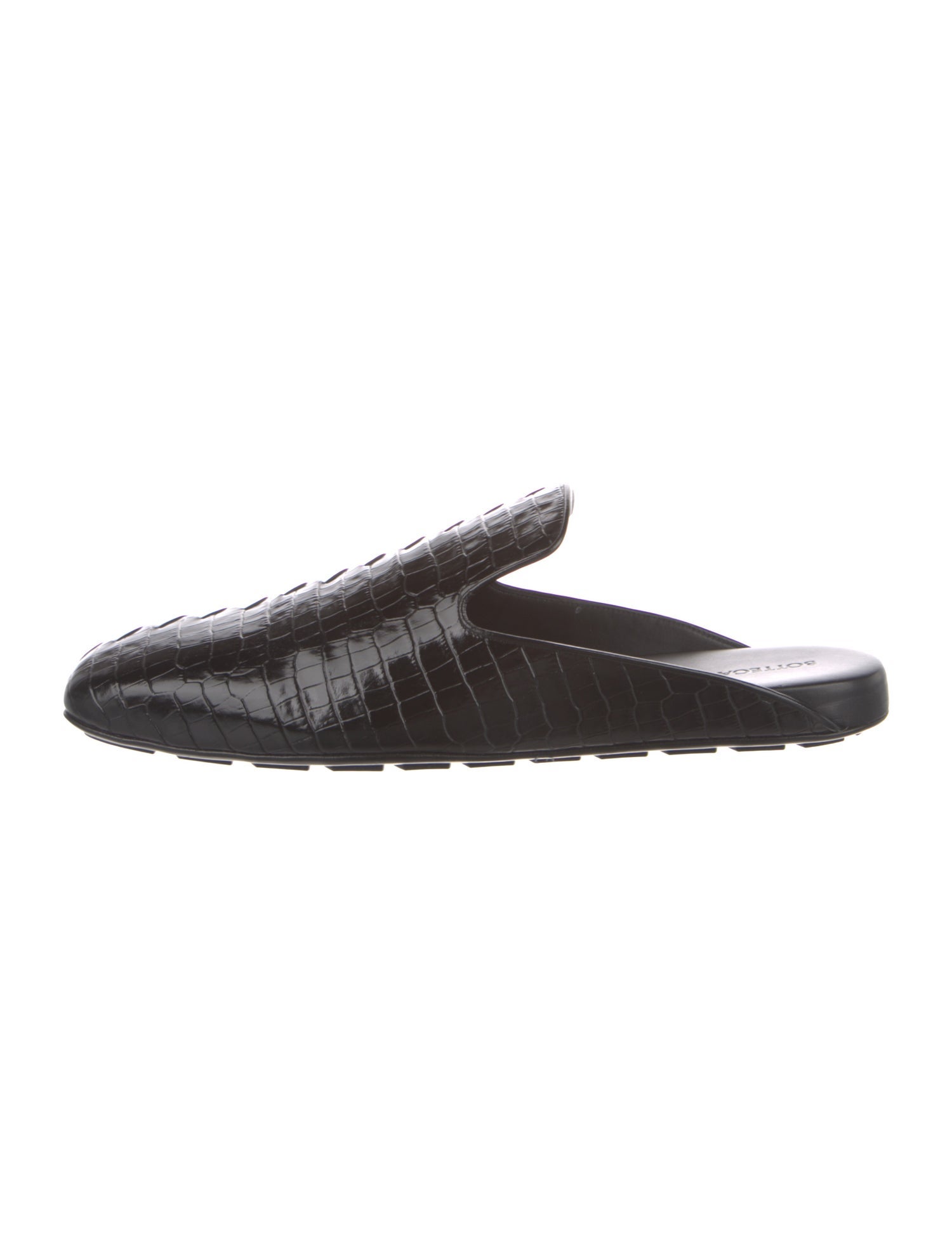 Bottega Veneta Intrecciato Weave Leather Slippers