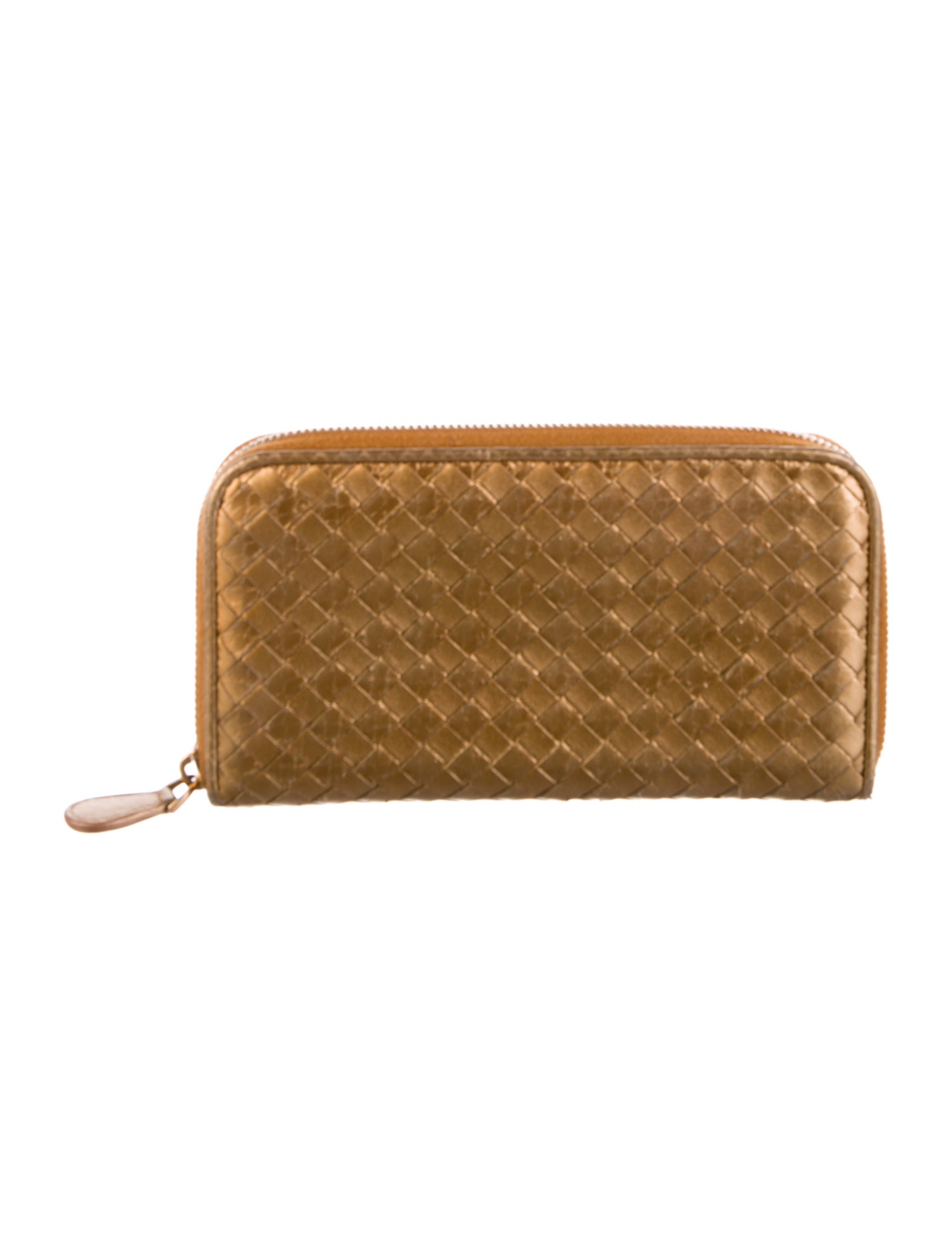 Bottega Veneta Vintage Intrecciato Weave Continental Wallet