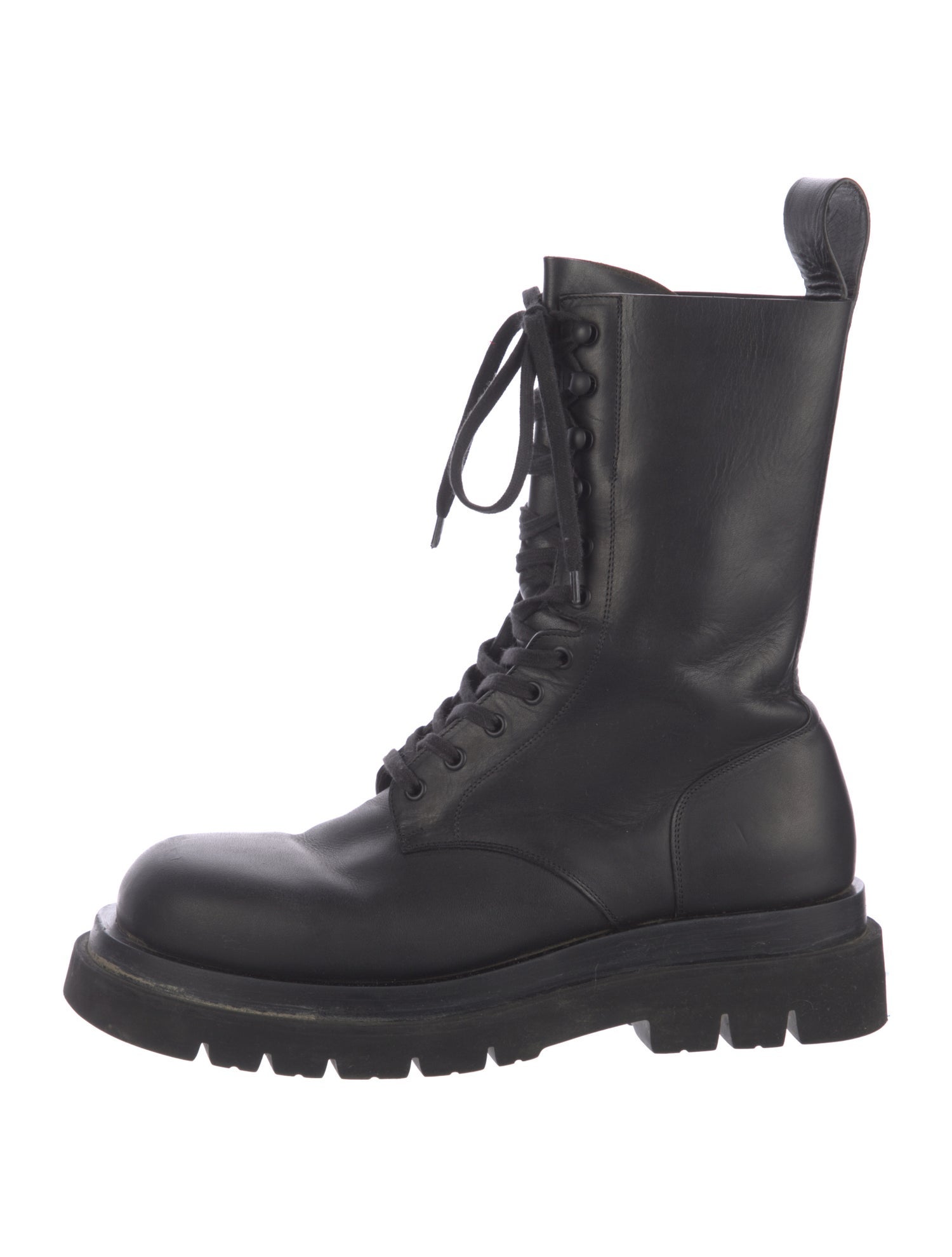 Bottega Veneta Leather Combat Boots