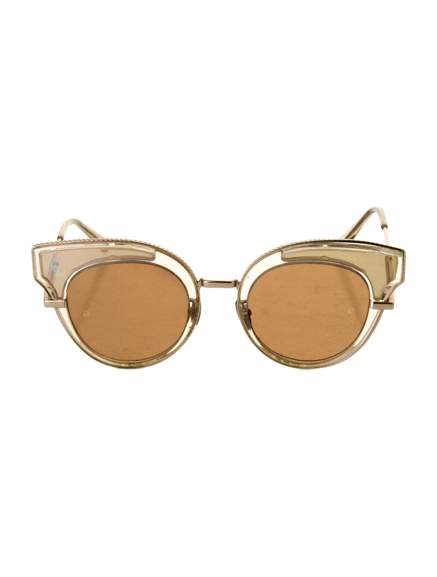 Bottega Veneta Round Tinted Sunglasses