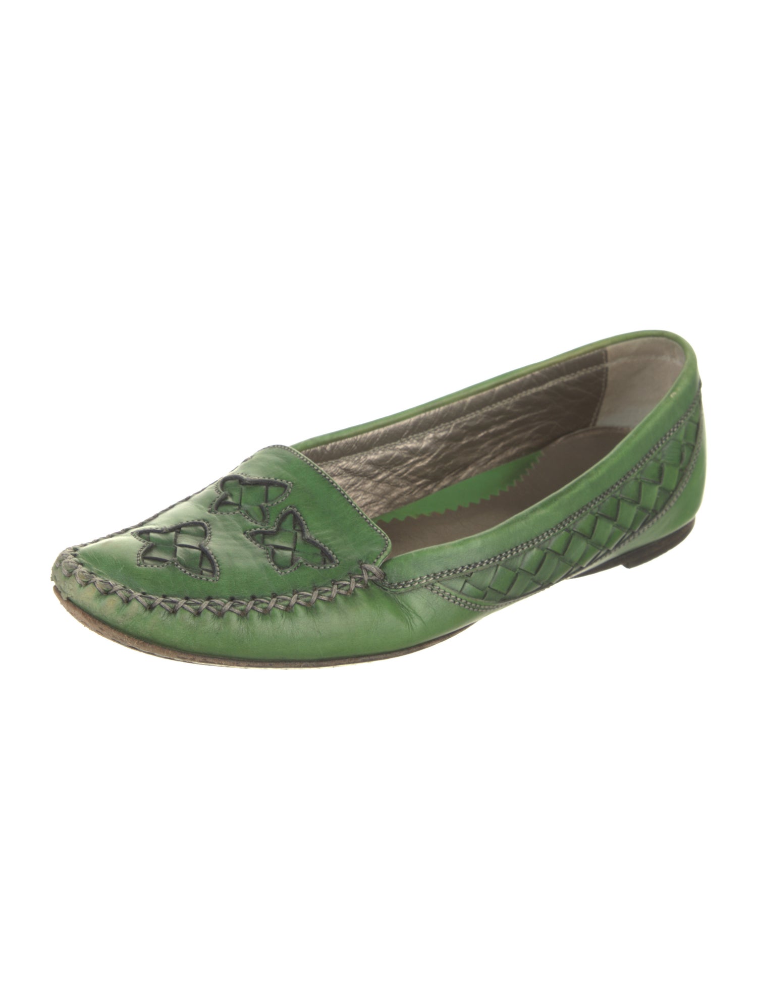 Bottega Veneta Intrecciato Weave Leather Loafers