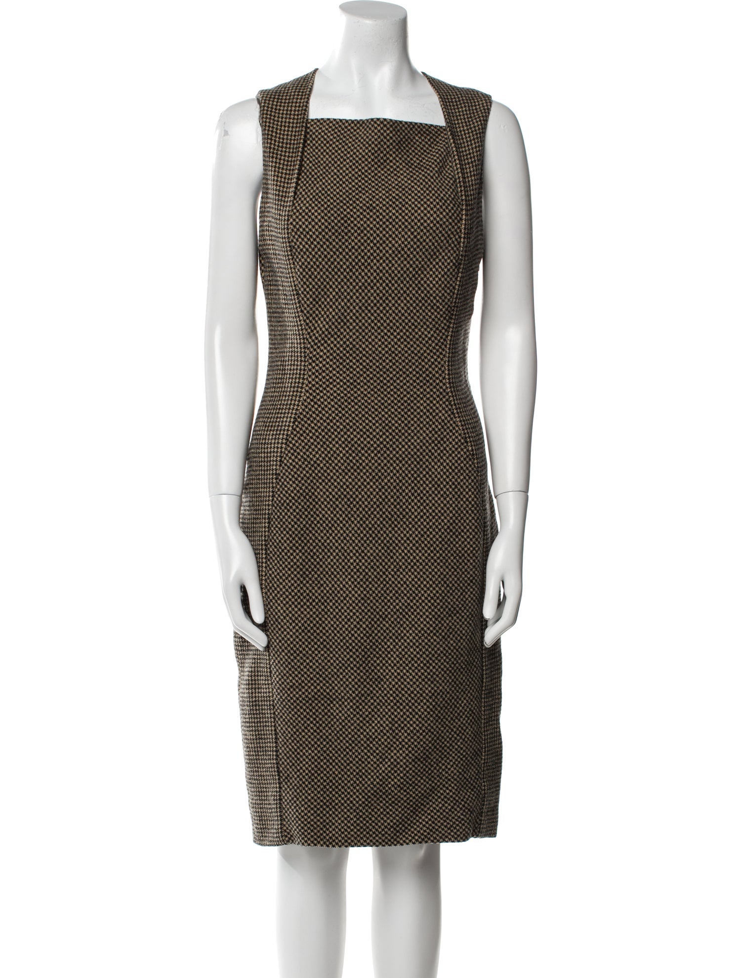 Bottega Veneta Virgin Wool Knee-Length Dress