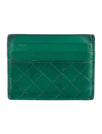 Bottega Veneta Card Holder Intrecciato Weave Card Holder