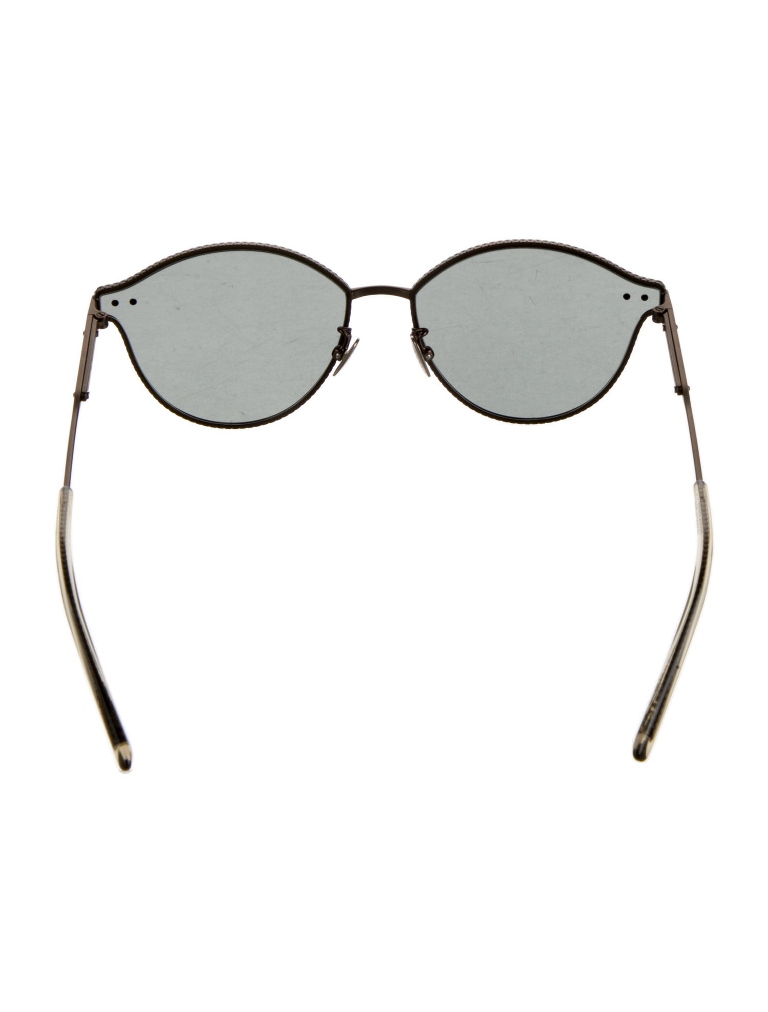 Bottega Veneta Intrecciato Weave Oversize Sunglasses