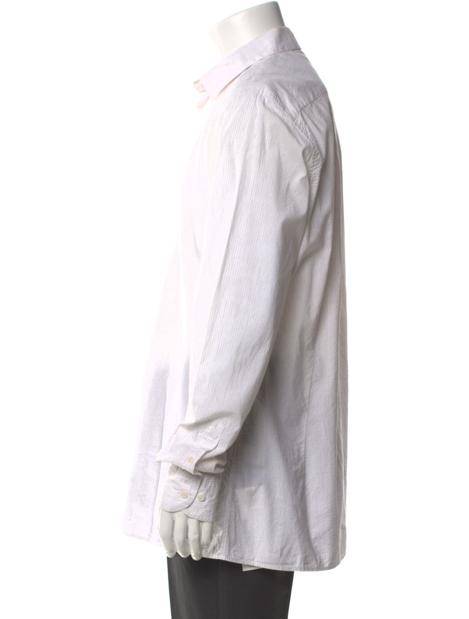 Bottega Veneta Striped Long Sleeve Dress Shirt