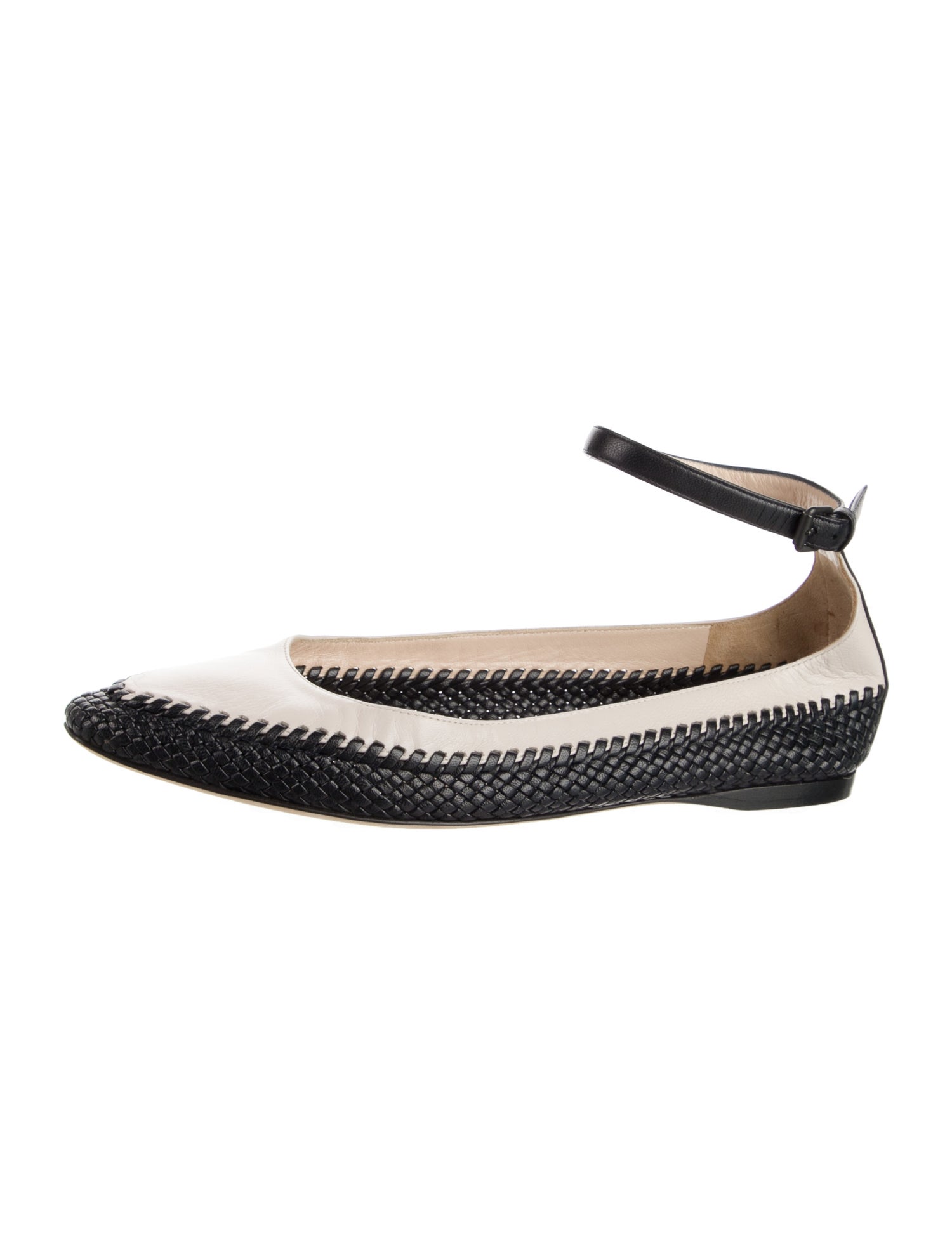 Bottega Veneta Intrecciato Weave Leather Flats