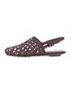 Bottega Veneta Intrecciato Weave Leather Slingback Flats