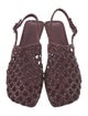 Bottega Veneta Intrecciato Weave Leather Slingback Flats