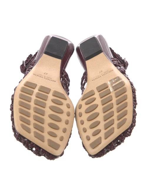 Bottega Veneta Intrecciato Weave Leather Slingback Flats