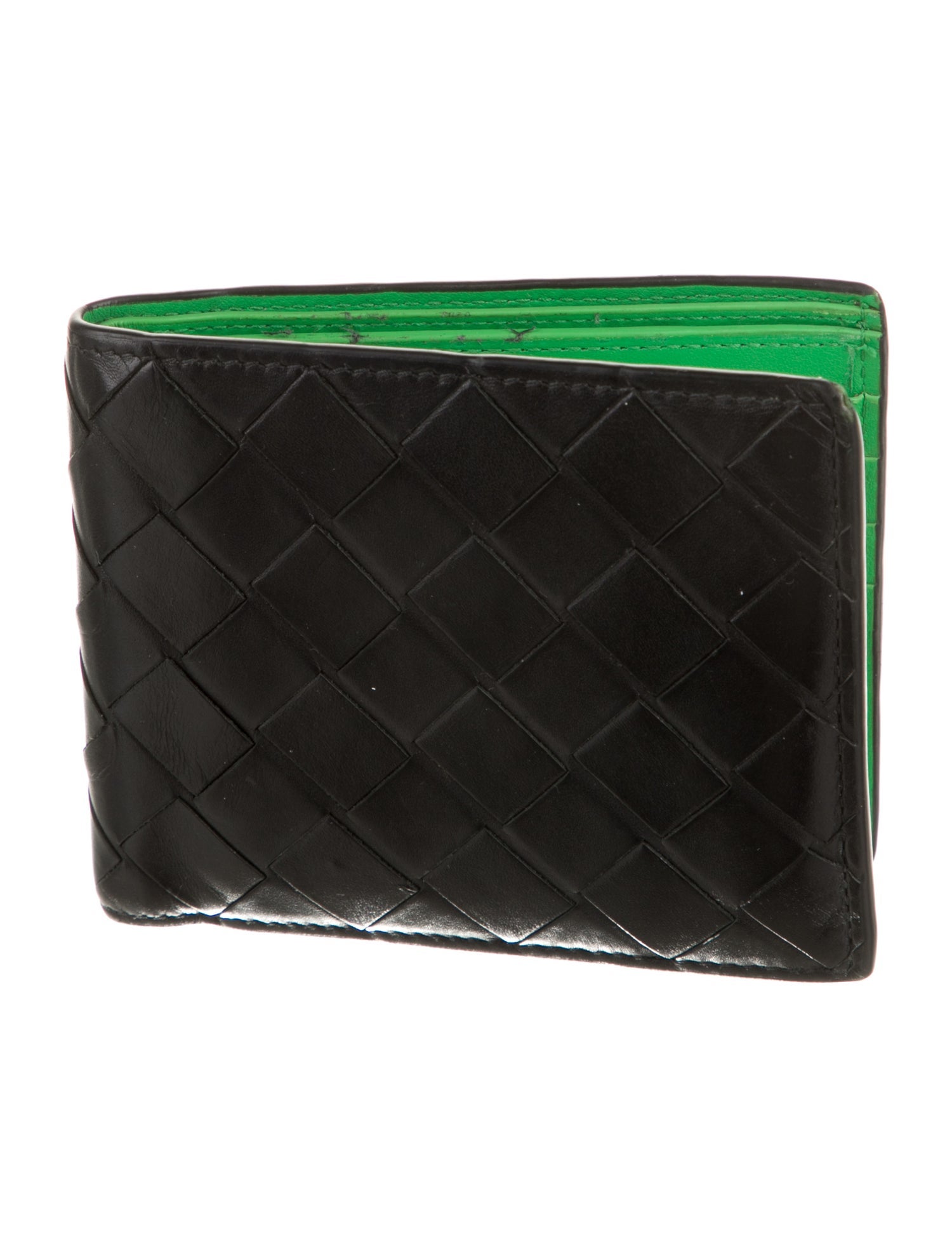 Bottega Veneta Intrecciato Weave Leather Bifold Wallet