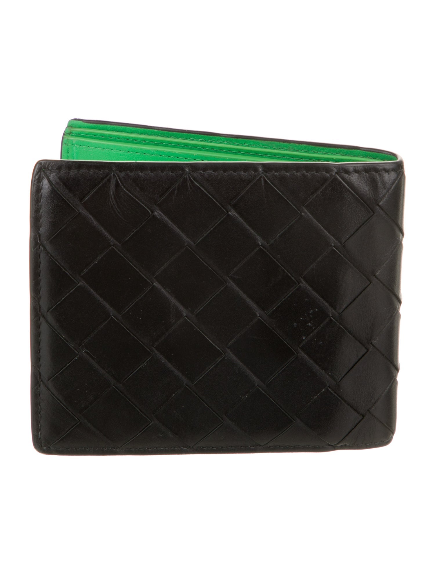 Bottega Veneta Intrecciato Weave Leather Bifold Wallet