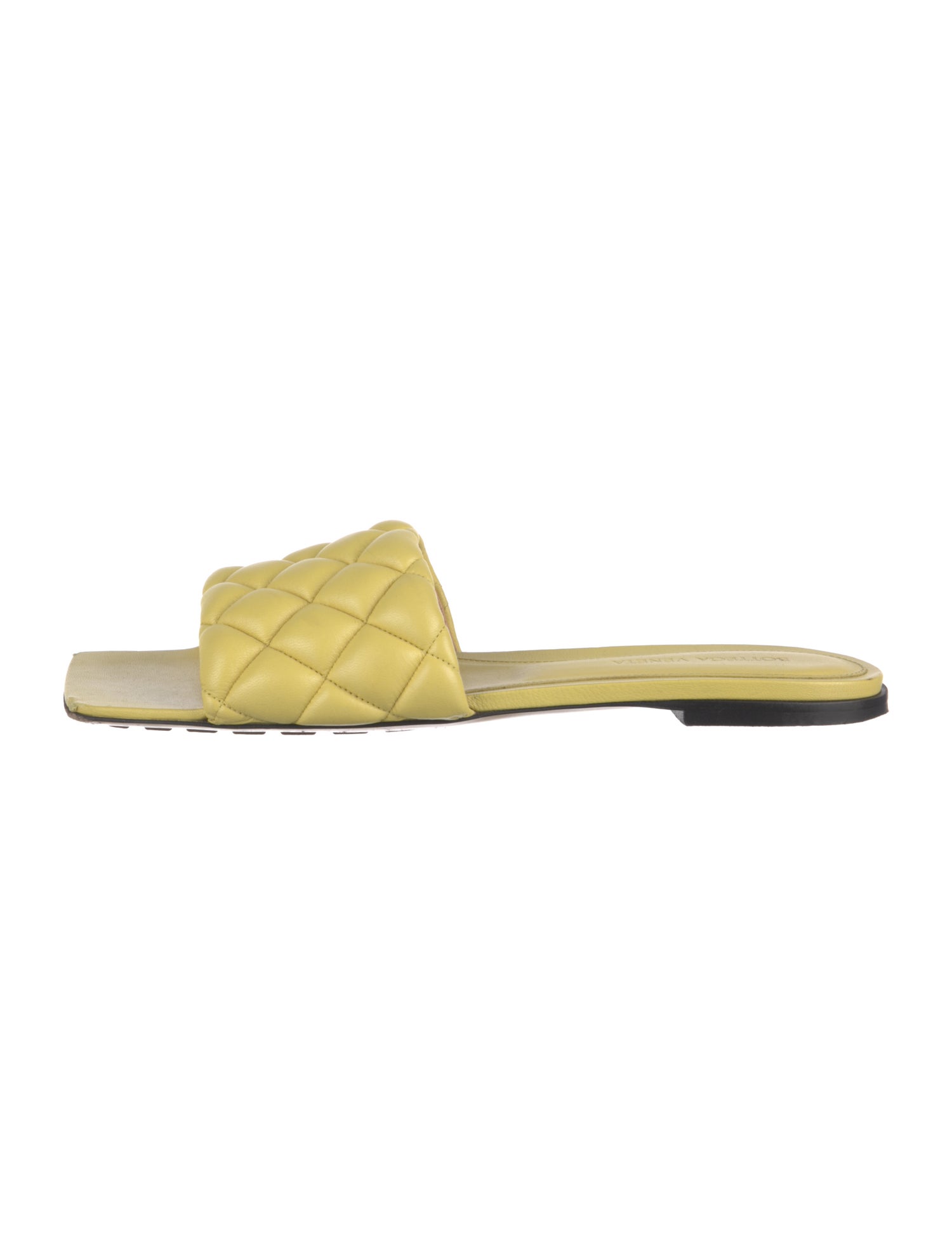 Bottega Veneta Quilted Pattern Leather Slides