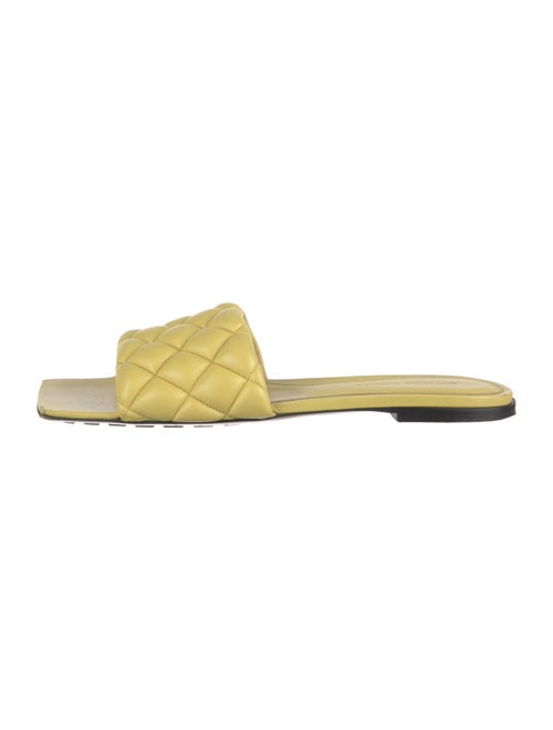 Bottega Veneta Quilted Pattern Leather Slides