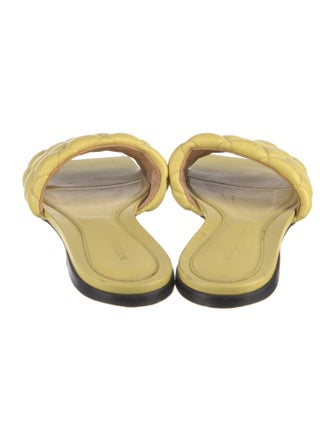 Bottega Veneta Quilted Pattern Leather Slides