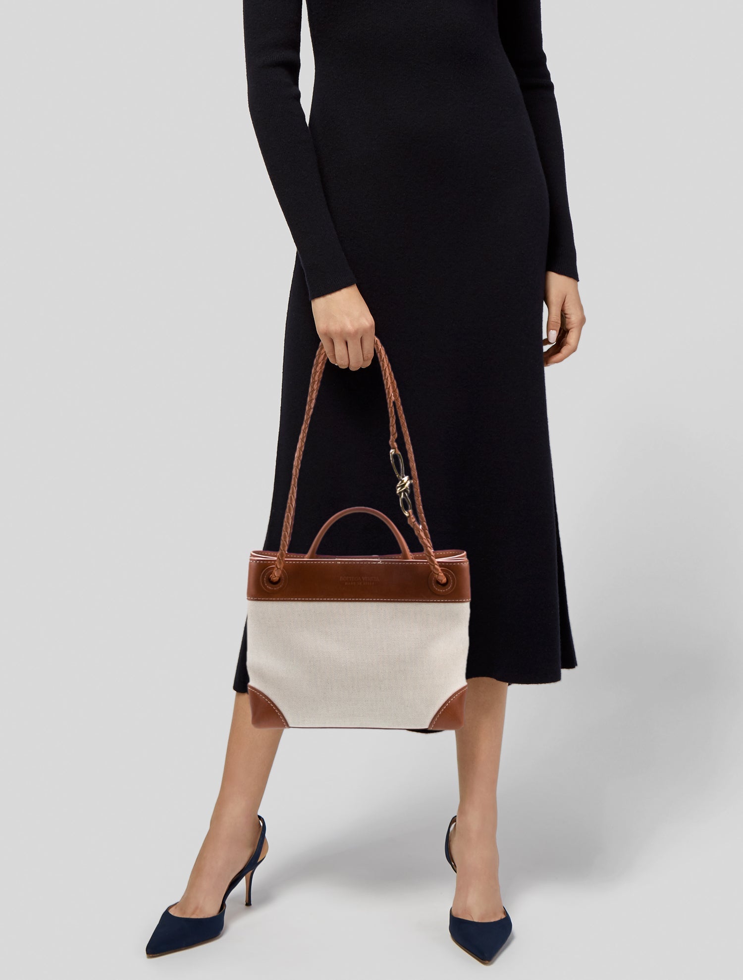 Bottega Veneta Canvas Crossbody Bag