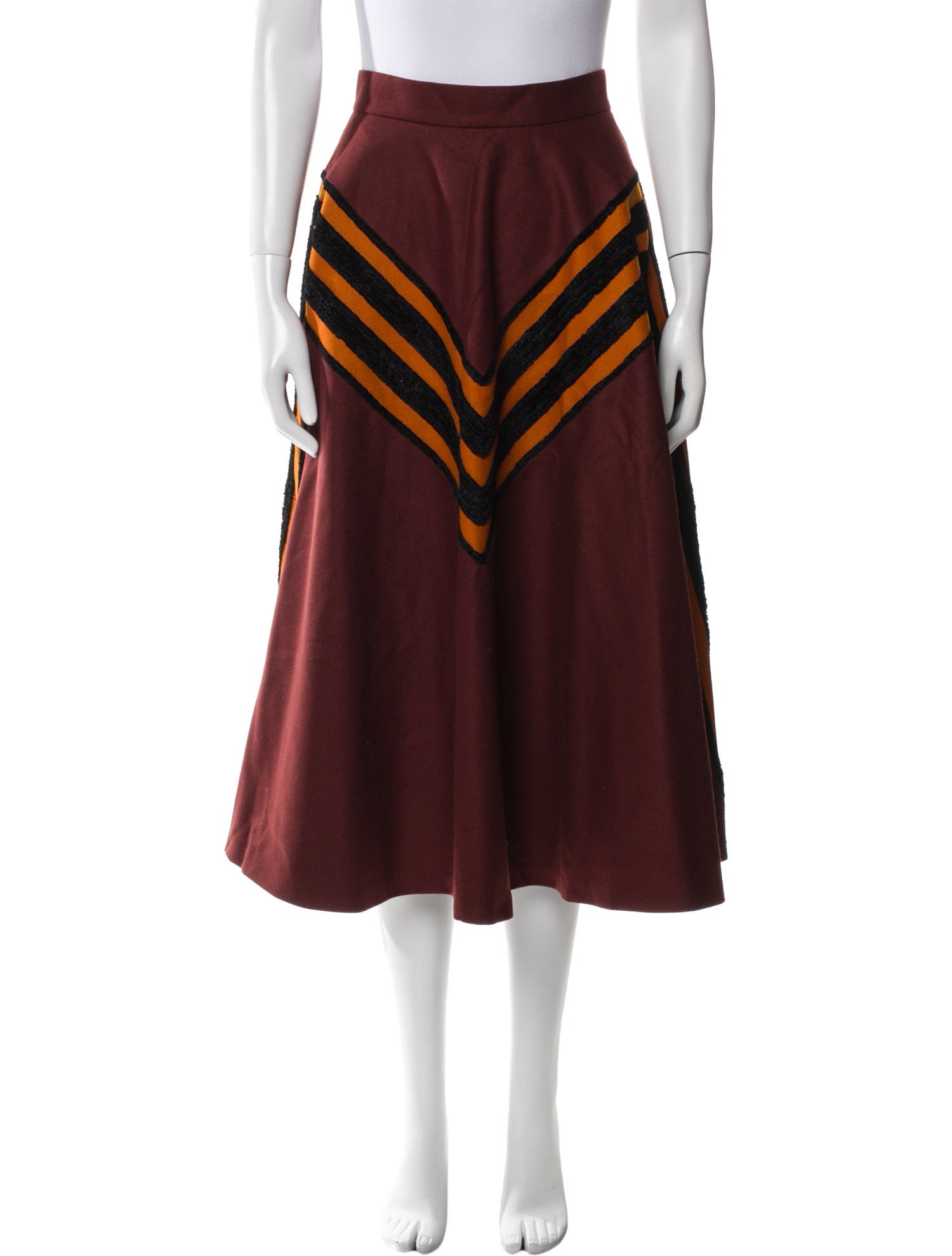 Bottega Veneta Wool Midi Length Skirt