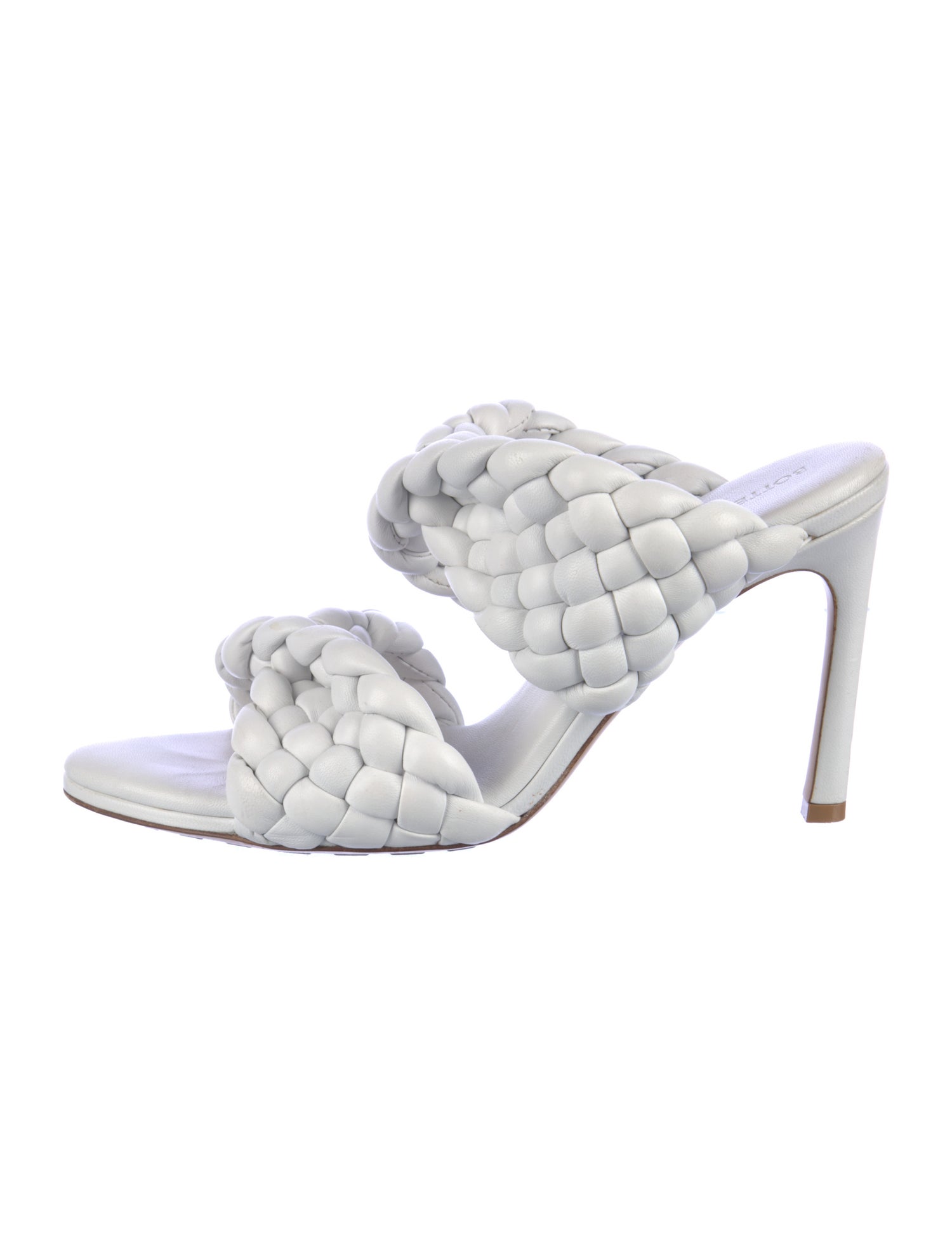 Bottega Veneta Intrecciato Weave Leather Slides