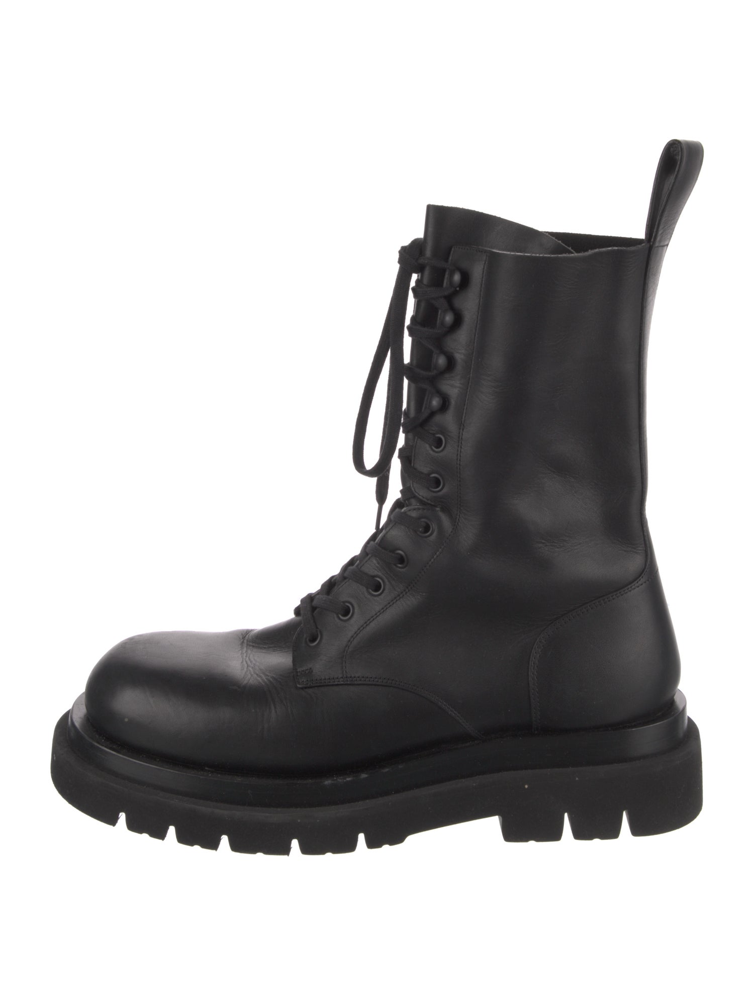 Bottega Veneta Leather Combat Boots