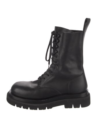 Bottega Veneta Leather Combat Boots