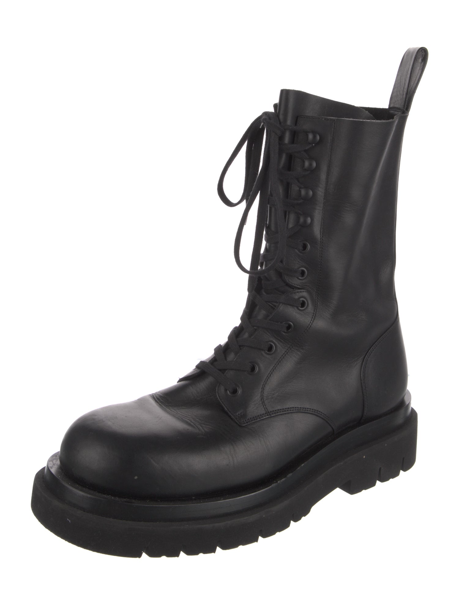 Bottega Veneta Leather Combat Boots
