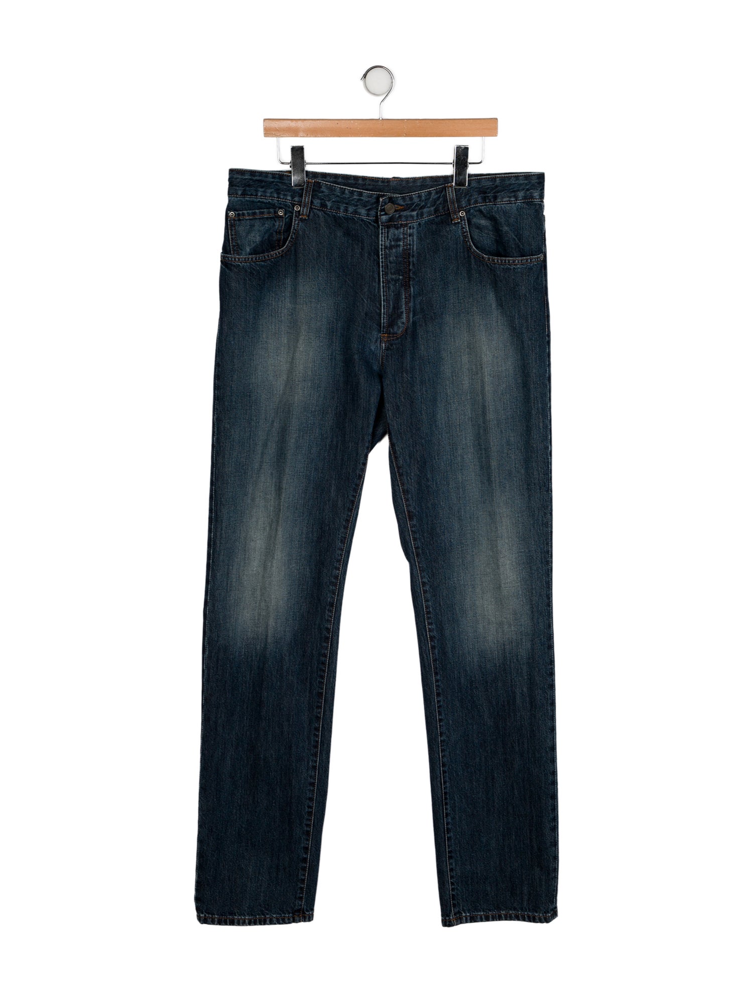 Bottega Veneta High-Rise Straight Leg Jeans