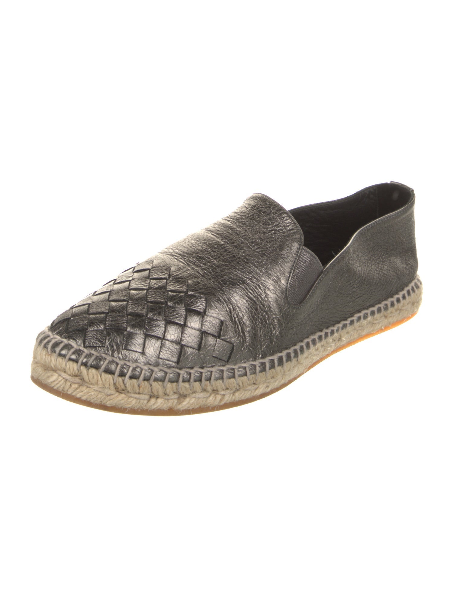 Bottega Veneta Intrecciato Weave Leather Espadrilles
